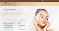 Desktop Screenshot of dvinemedspa.com